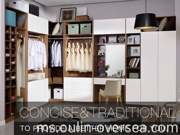 Modern bedroom closet wardrobes with dressing table